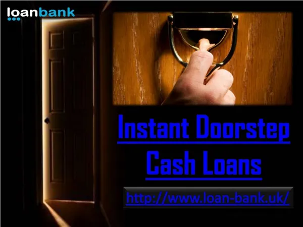 Bespoke Deal on Doorstep Cash Loans for People on Benefits