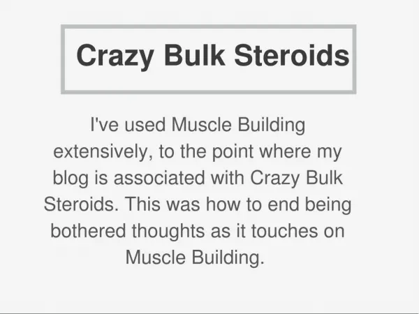 Crazy Bulk