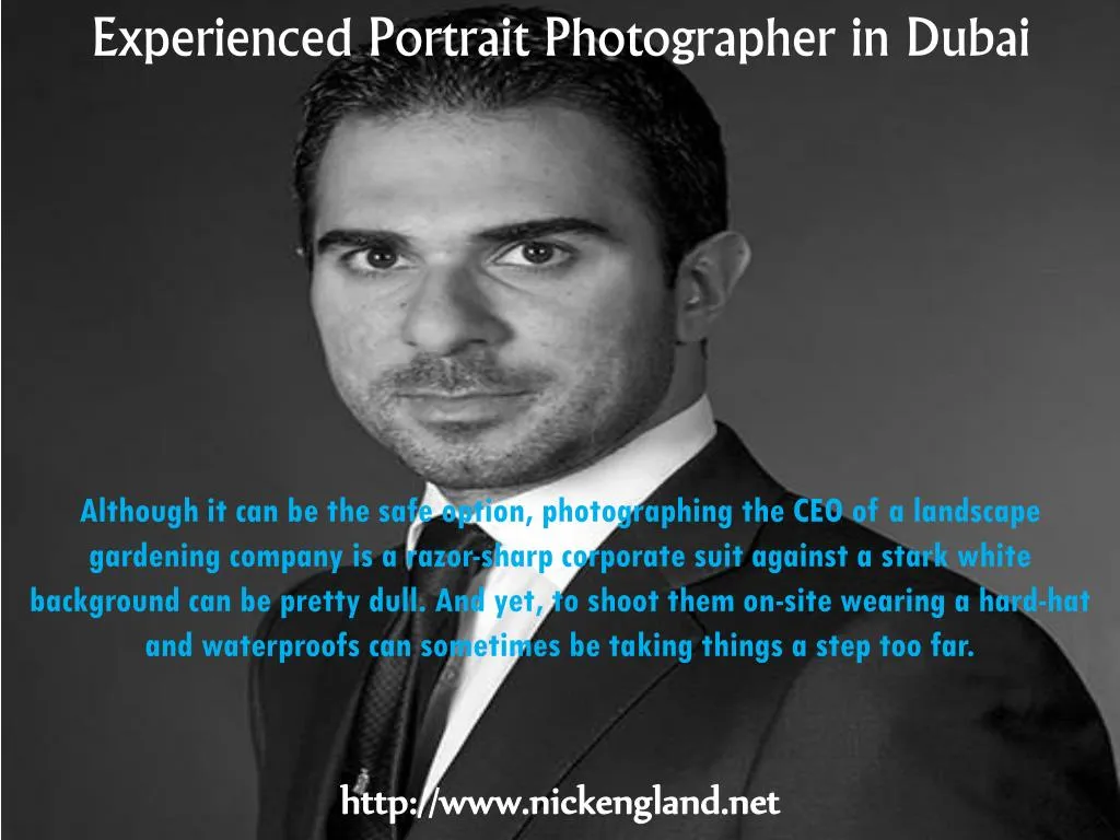 experienced portrait photographer in dubai