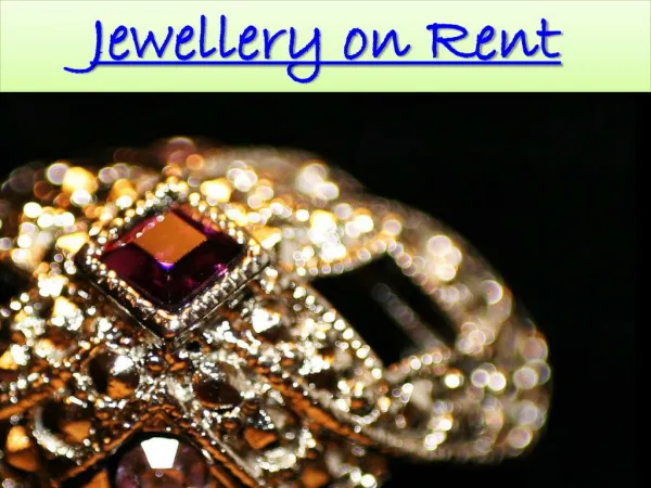 Jewelry on Rent in Mumbai | Bridal Jewelry set on Rent
