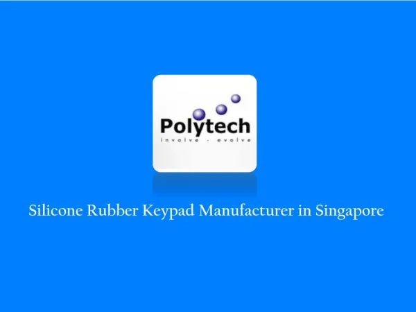 Silicone Rubber Keypad Manufacturer