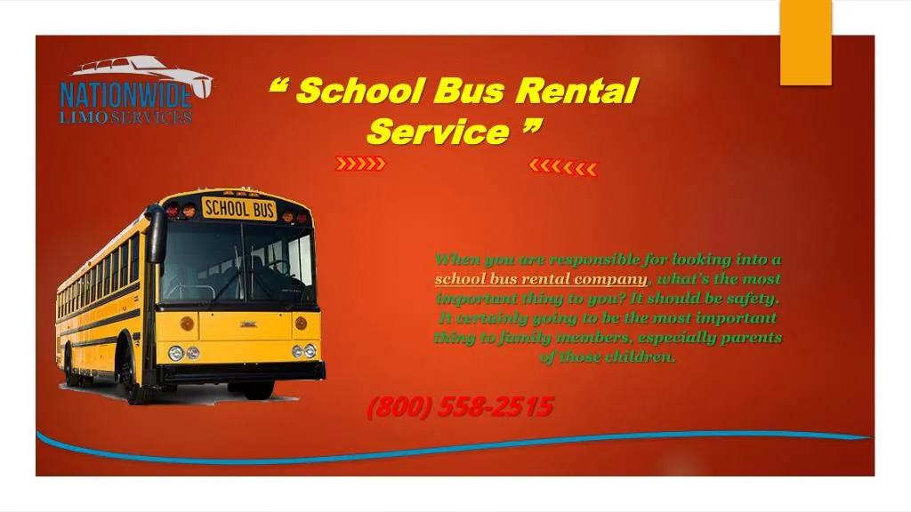 school bus rental service