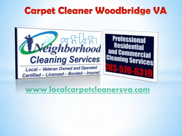 Carpet Cleaner Woodbridge VA - localcarpetcleanersva.com