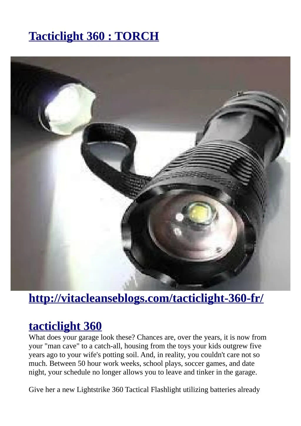 tacticlight 360 torch