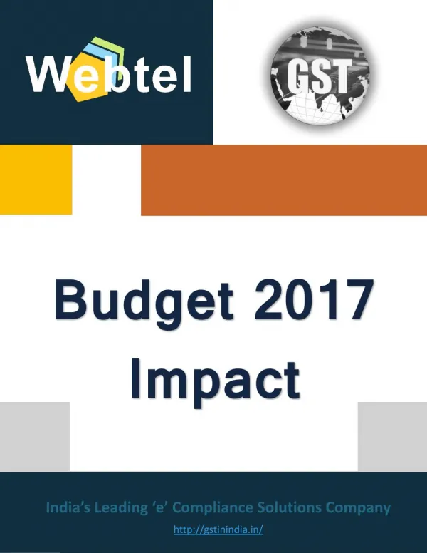 Union Budget 2017 Impact