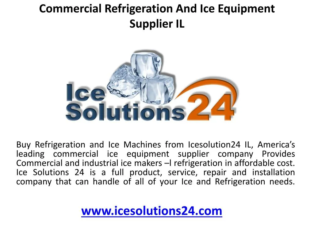 commercial refrigeration and ice equipment