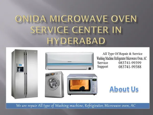 ONIDA Microwave Oven Service Center in Hyderabad