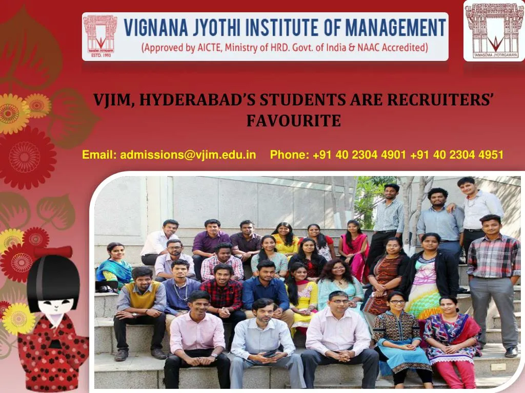 vjim hyderabad s students are recruiters favourite