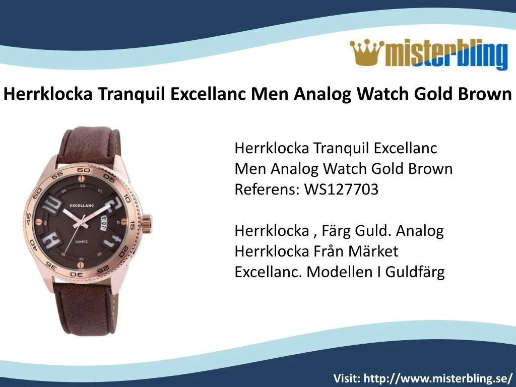 herrklocka tranquil excellanc men analog watch