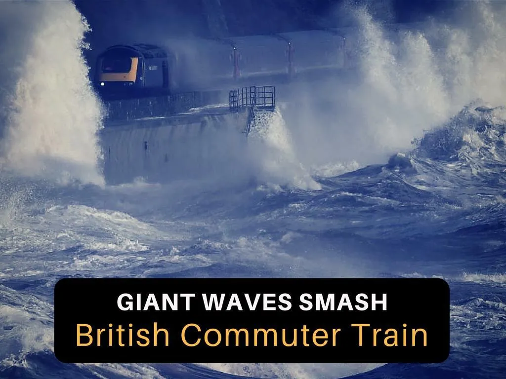 monster waves crush british passenger train