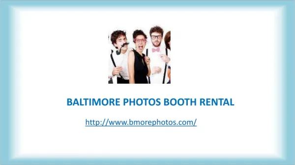 Maryland Photo Booth Rentals