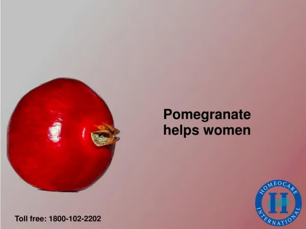 Know pomegranate benefits for women