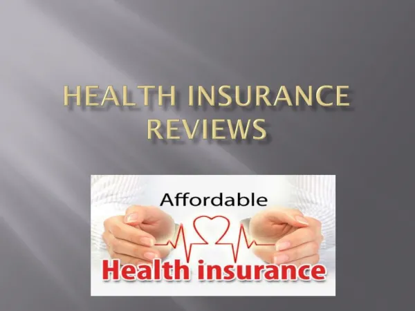 Health insurance reviews
