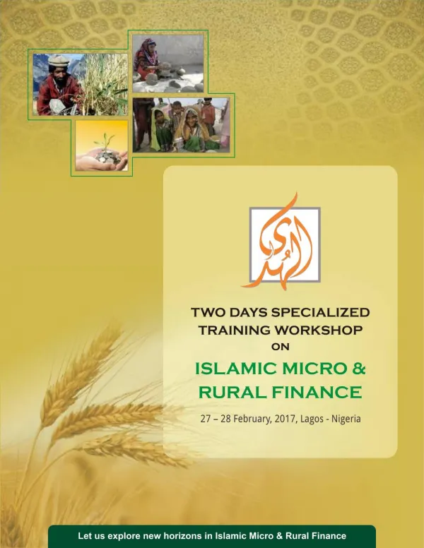 Workshop on Islamic Micro & Rural Finance at Nigeria