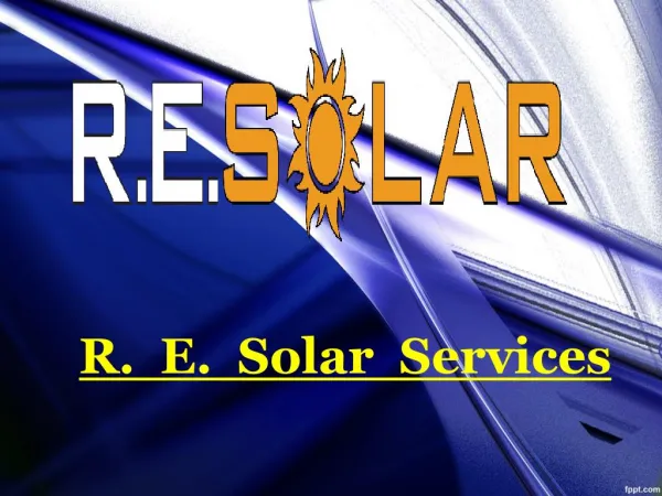 R E Solar Services