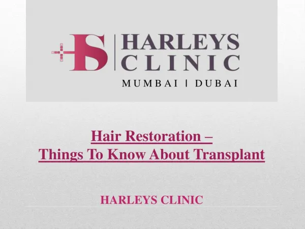 Hair Restoration – Things To Know About Transplant