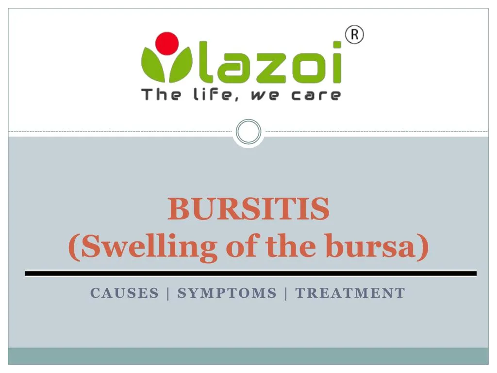 bursitis swelling of the bursa