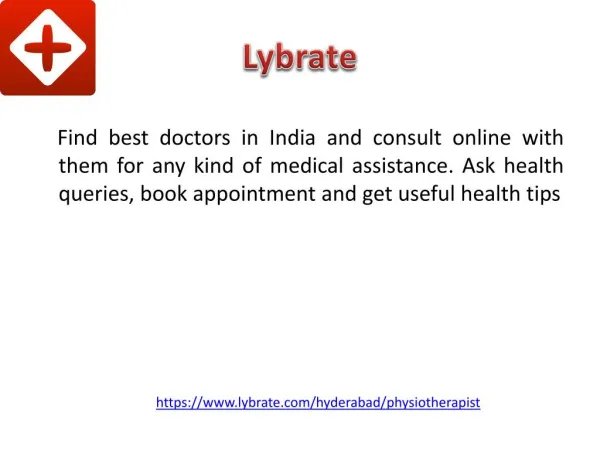 Best Physiotherapist in Hyderabad - Lybrate