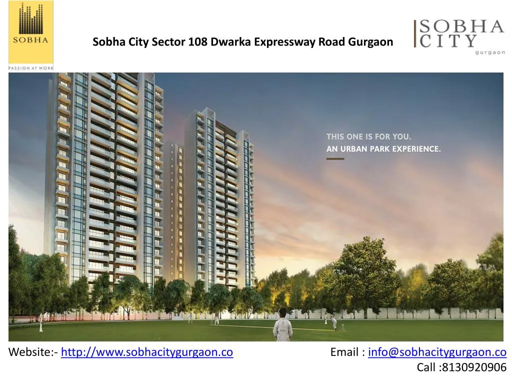 sobha city sector 108 dwarka expressway road