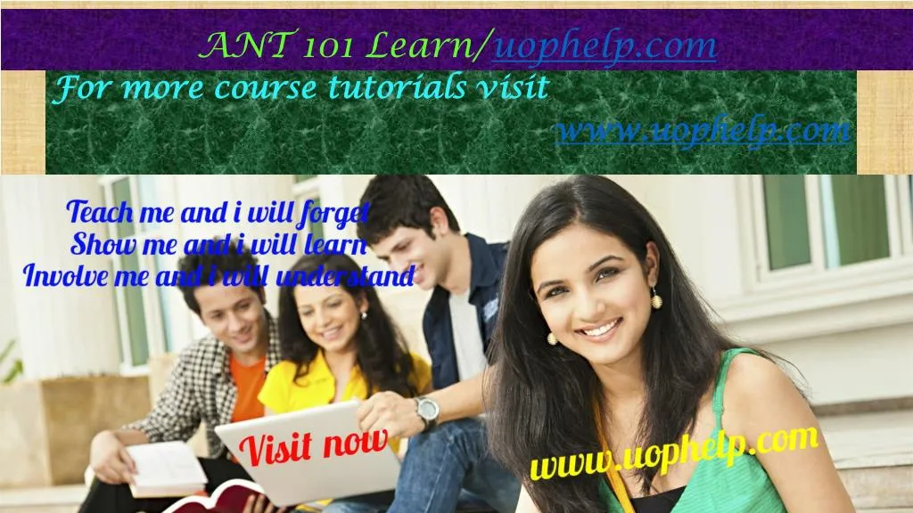 ant 101 learn uophelp com