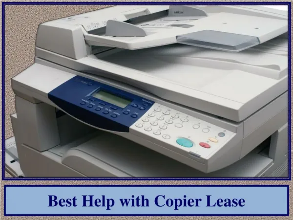 Best Help with Copier Lease