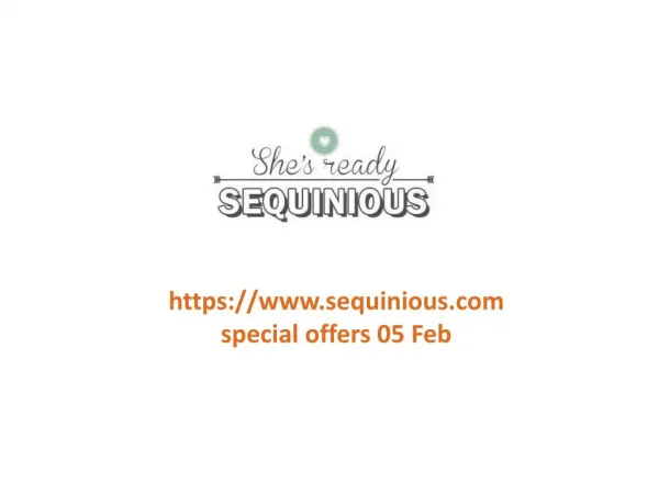 www.sequinious.com special offers 05 Feb