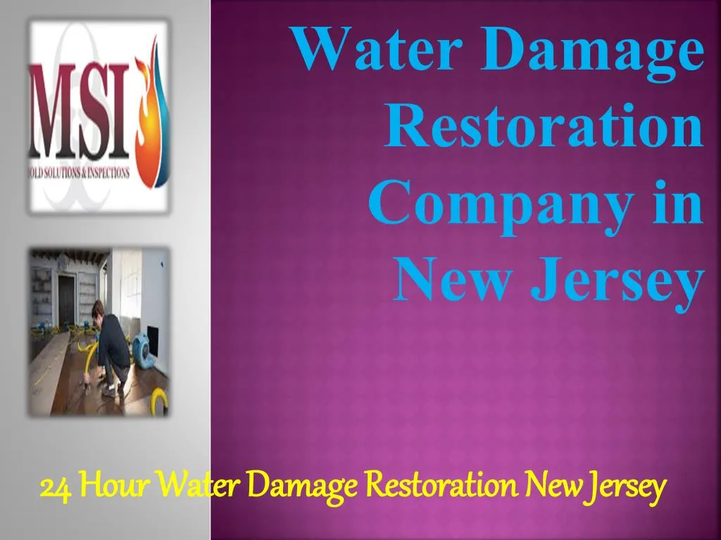 water damage restoration company in new jersey