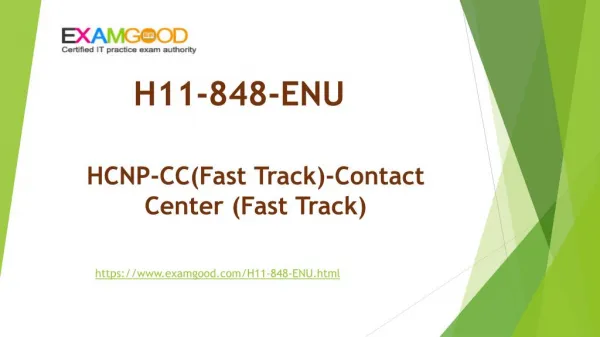ExamGood Huawei HCNP-CC(Fast Track) H11-848-ENU Exam Questions