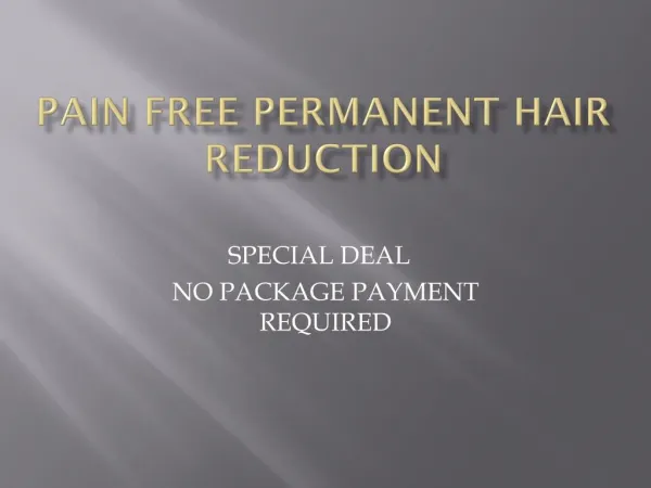 SHR Superior PERMANENT & PAINFREE Hair Removal