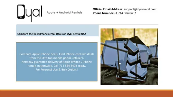 Compare the Best iPhone 5 rental Deals on Dyal Rental USA