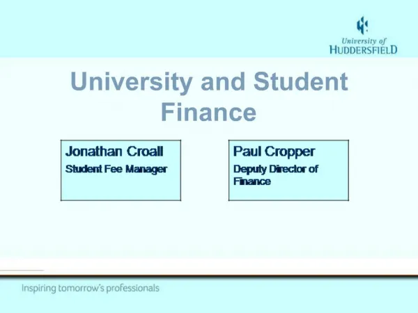 University and Student Finance