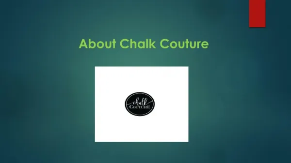 About Chalk Couture