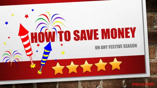 Love festive season? Save money on this festive season
