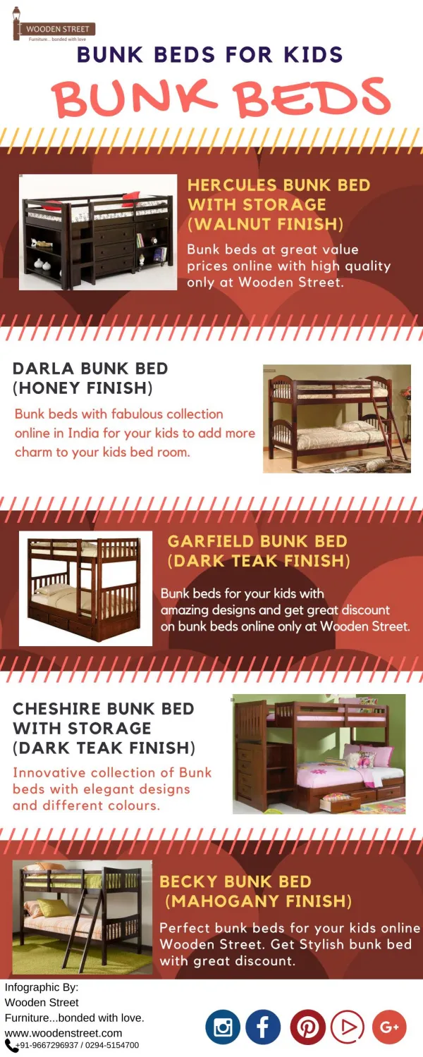 Buy bunk beds online at great value prices