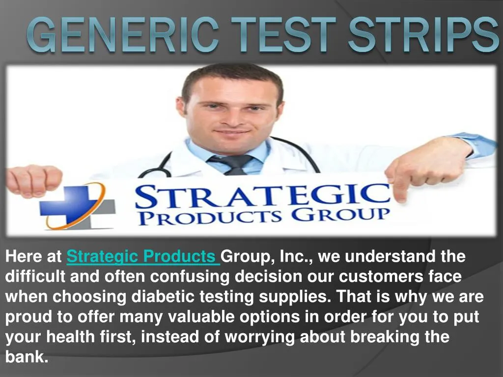 generic test strips