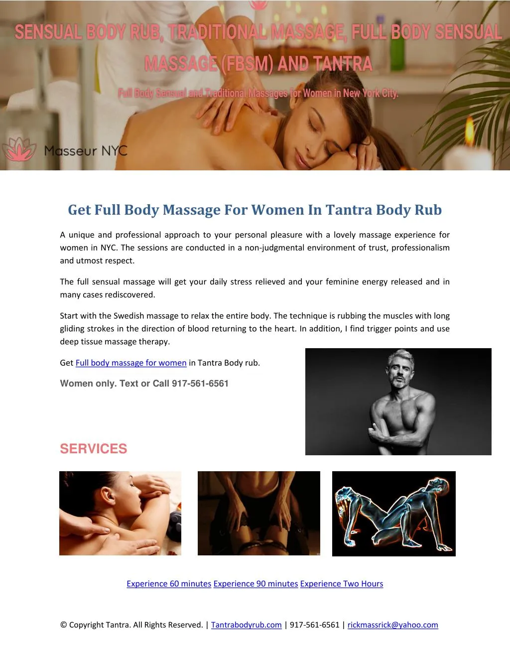 get full body massage for women in tantra body rub
