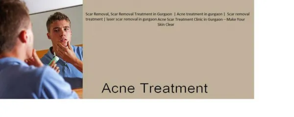 Acne Scar Treatment Clinic in Gurgaon