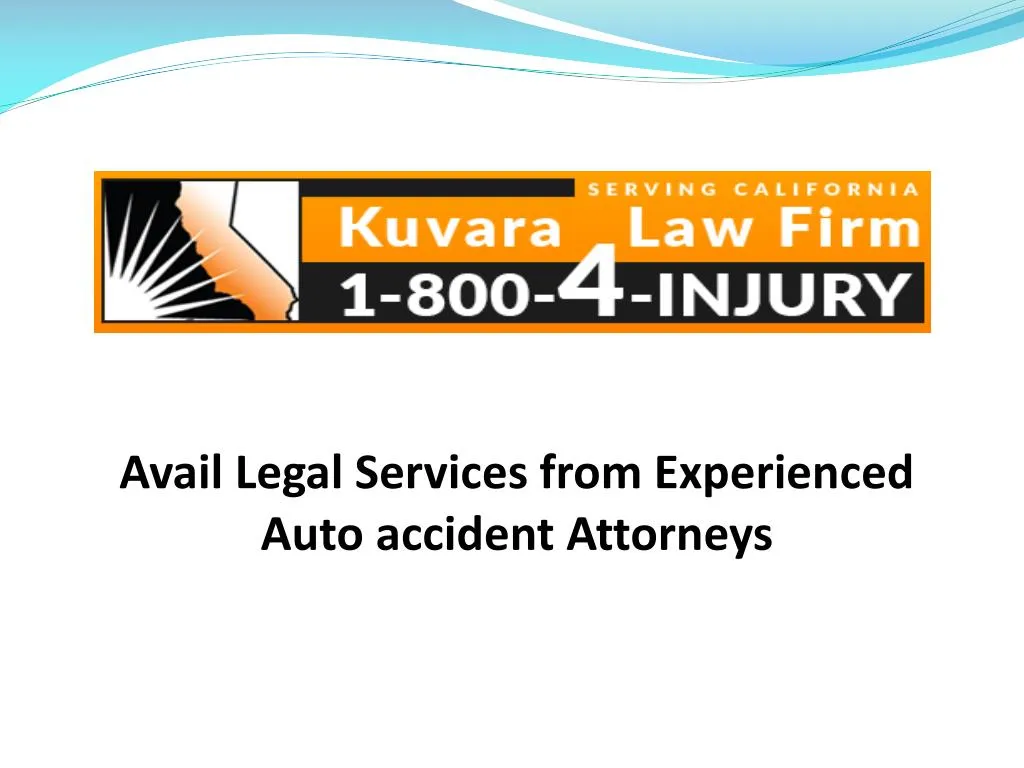 avail legal services from experienced auto accident attorneys