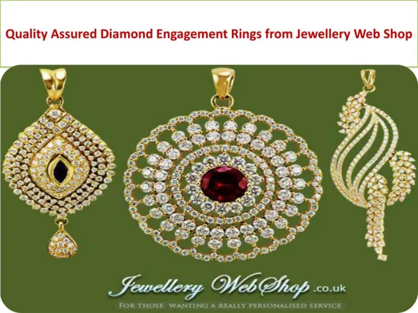 Quality Assured Diamond Engagement Rings from Jewellery Web Shop