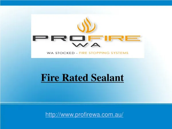 Fire Rated Sealant