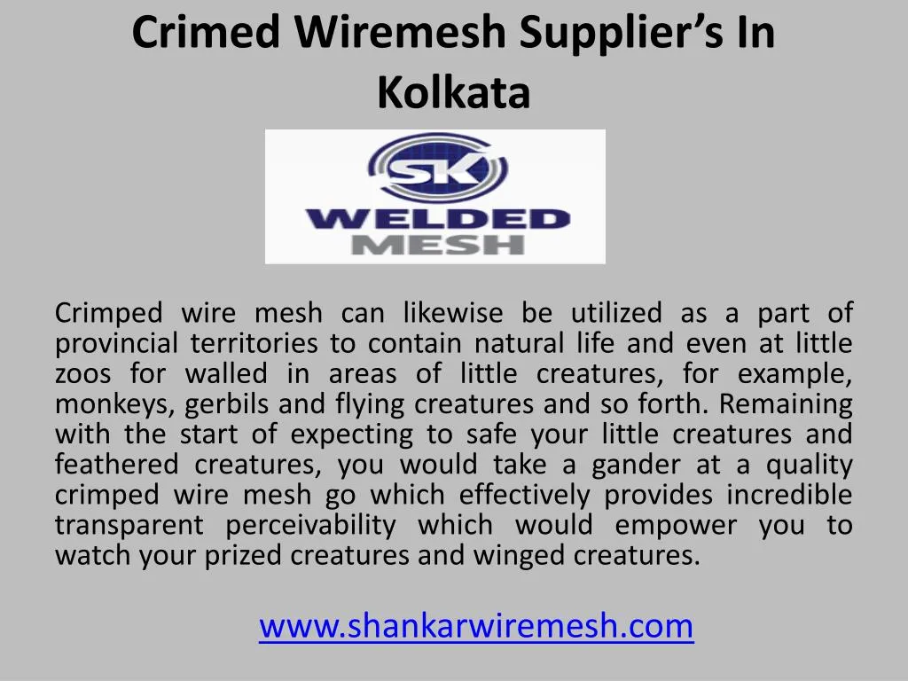 crimed wiremesh supplier s in kolkata