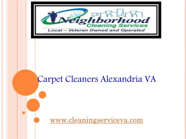 Carpet Cleaners Alexandria VA - cleaningserviceva.com