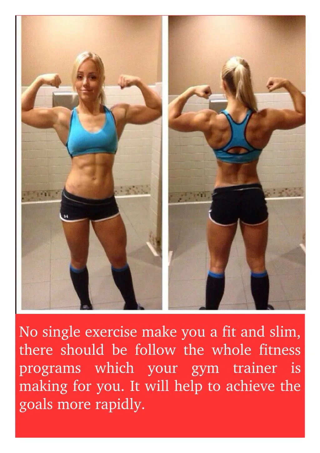 no single exercise make you a fit and slim there
