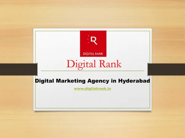 Digital Marketing Agency in Hyderabad-DigitalRank