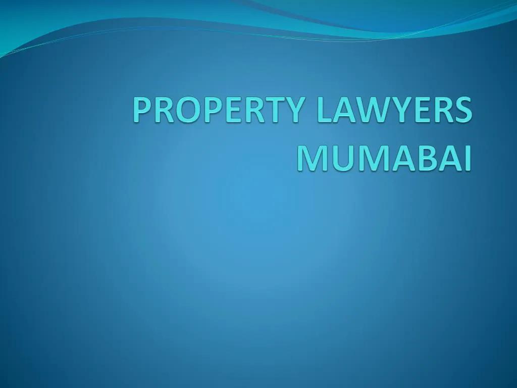 property lawyers mumabai