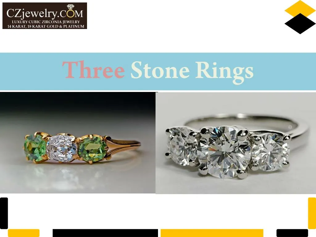 three stone rings