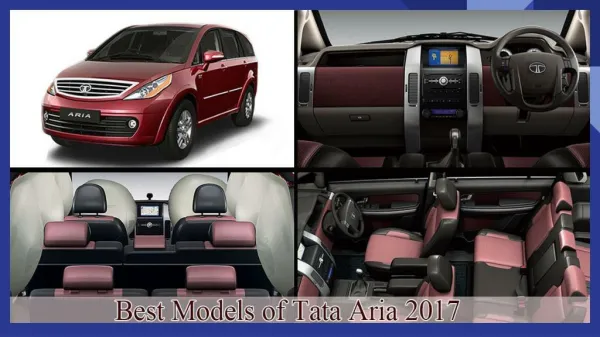 Best Models of Tata Aria 2017