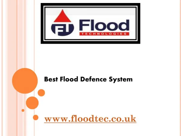 Best Flood Defence System - www.floodtec.co.uk