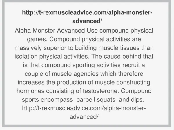 http t rexmuscleadvice com alpha monster