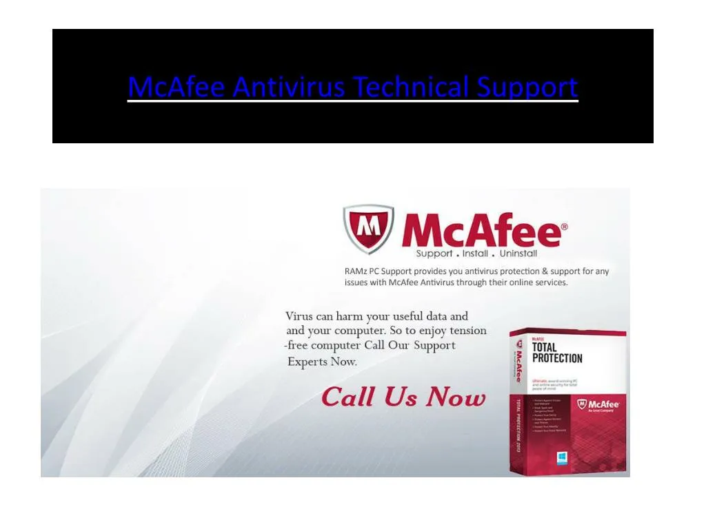 mcafee antivirus technical support